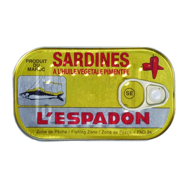ESPADON SARDINES IN CHILLI OIL 125G