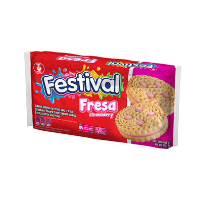 FESTIVAL STRAWBERRY BISCUITS 403G