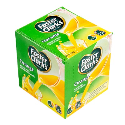FOSTERCLARK'S ORANGE FLAVOURED POWDER DRINK