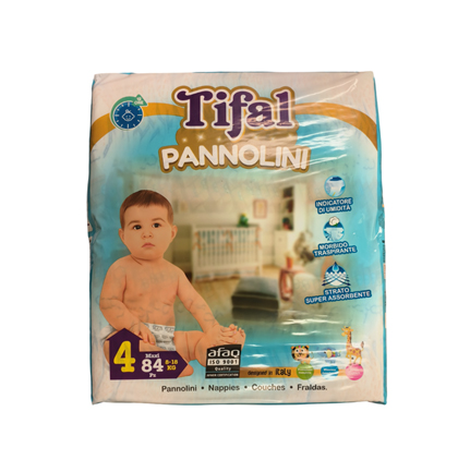 TIFAL NAPPIES 8-18KG 84PZ
